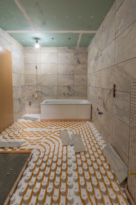 Heated Flooring in a Master Bathroom